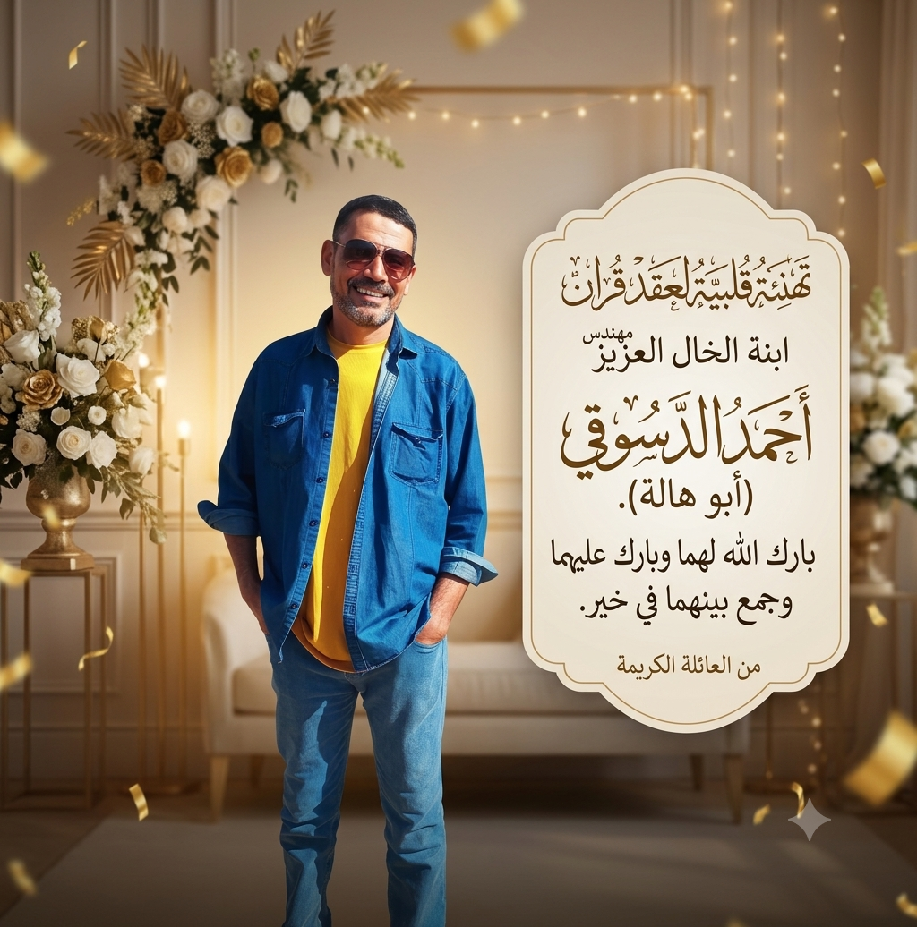 تهنئة عقد قران